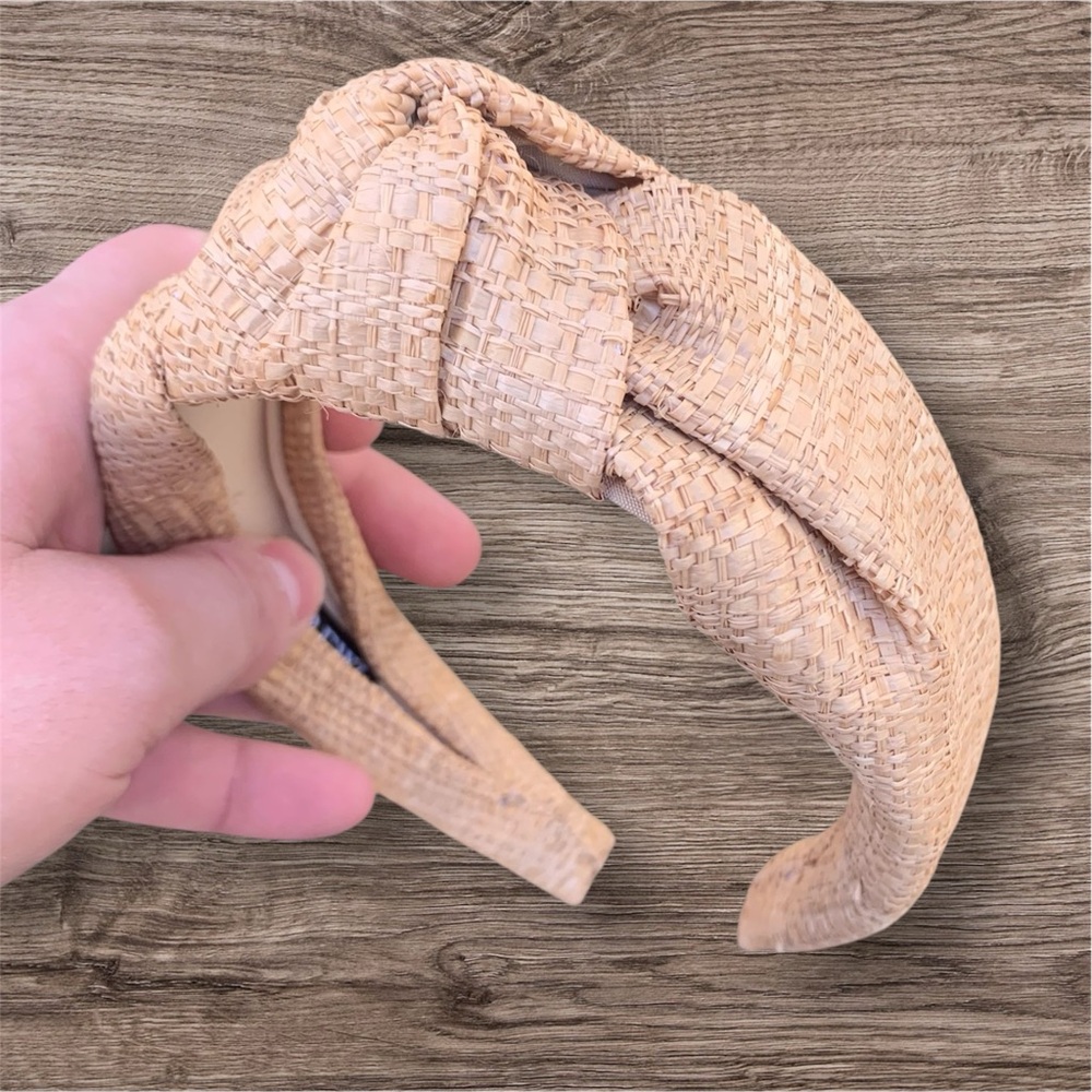 J. Crew Woven Tan Headband